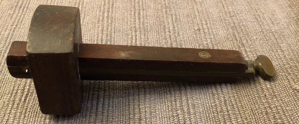 Primitive Wood Working Tool  Scribe with Brass Screws & Design