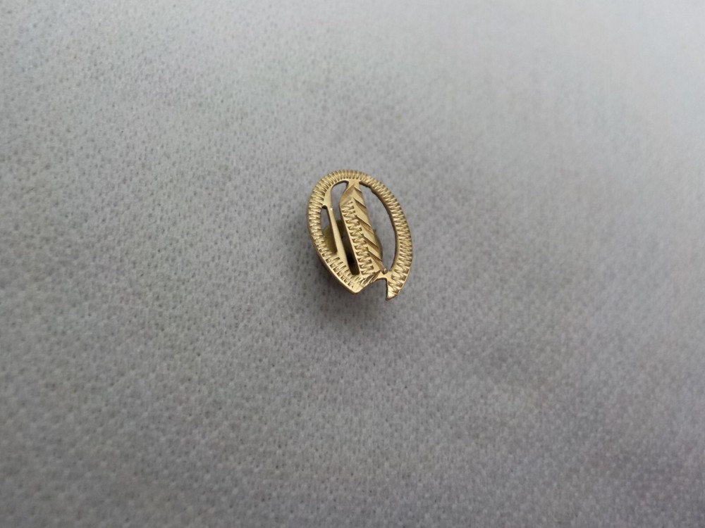 10K SOLID GOLD MONOGRAM INITIAL LETTER EMBLEM JEWELRY FINDINGS RING MONOGRAM #2
