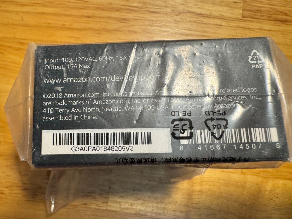 Amazon Smart Plug Works With Alexa Compatible *Brand New & Sealed*