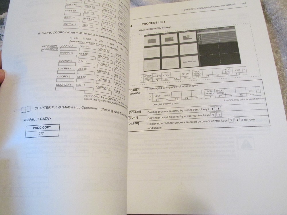 FACTORY Mori Seiki MSX501 CNC Machine Conversation Programming OPERATION Manual