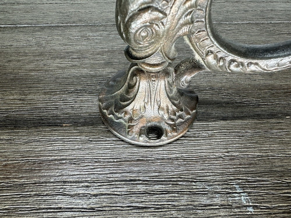 Vintage Dauphin Koi Devil Fish Hook Hanger Decorative Arts Hardware Element