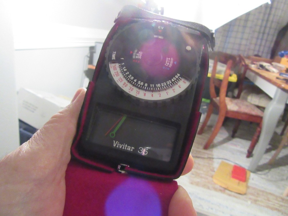 Working Selenium Vivitar 35 Light Meter for Photography No Battery Needed