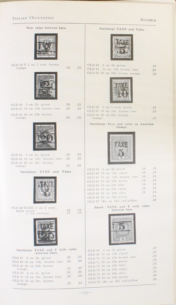 Billig's Philatelic Handbook Vol I