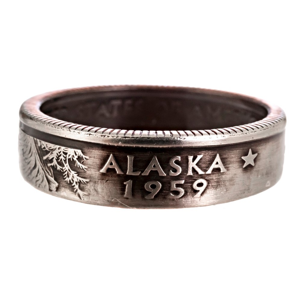 Alaska Coin Ring - Handmade Ring