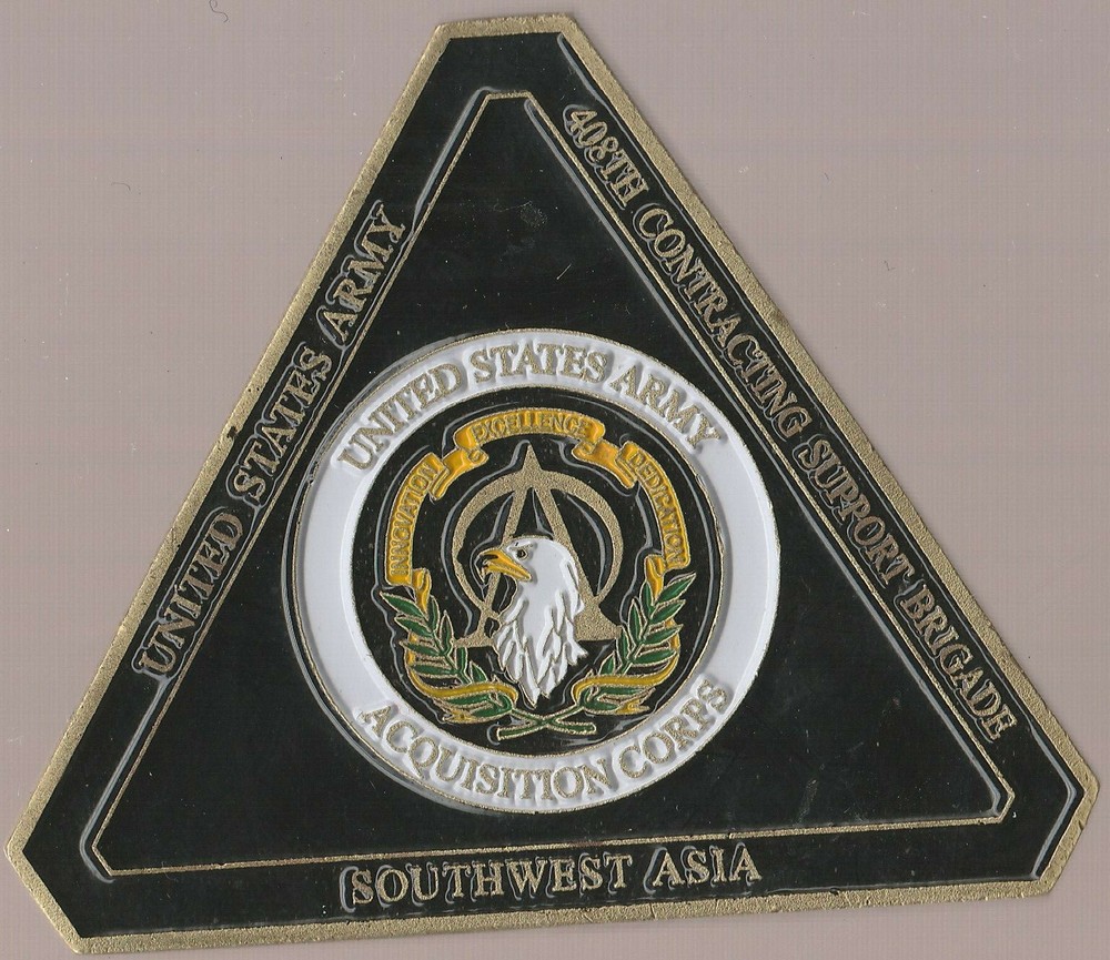 408th contracting Support Brigade  Coin 2.25 " DIA C-3