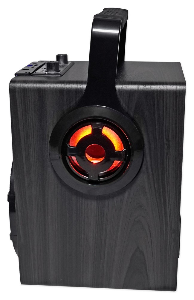 Technical Pro WASP420 Bluetooth Karaoke Machine System w/TV LED's + Mic + Stand