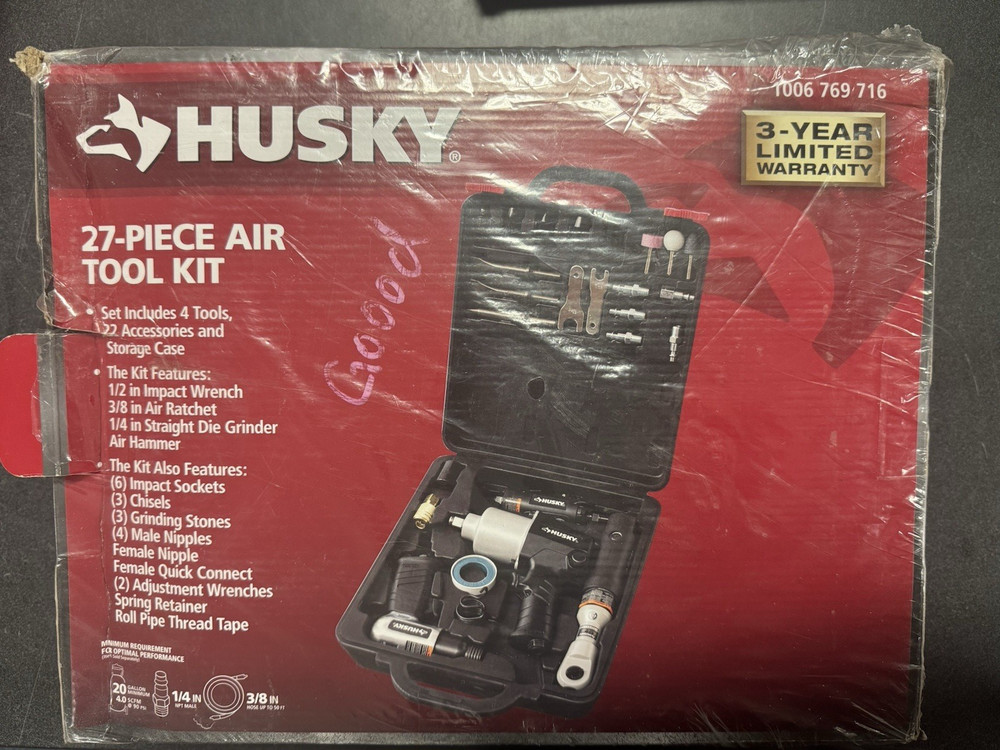 Husky 27 - Piece Air Tool Kit NEW