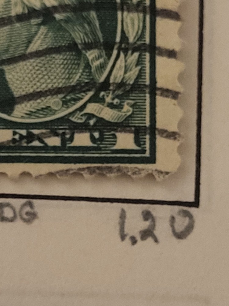 1918-1920 Offset Printing Error. Beautiful Mint