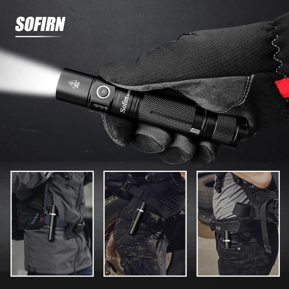 Sofirn SP31V2.0 Tactical Flashlight with Dual Switch-1200 Lumens