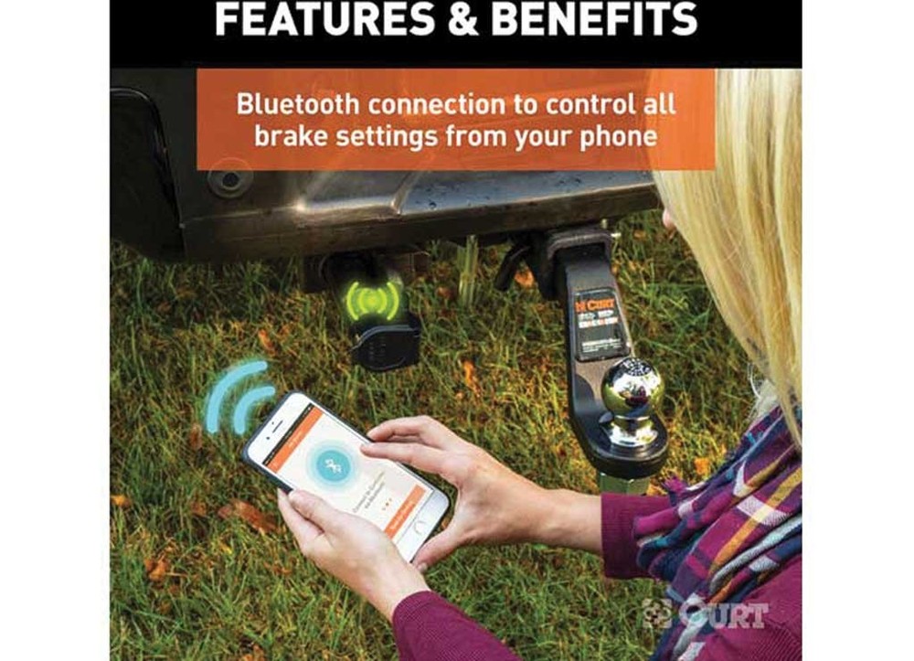 Curt 51180 Echo Mobile Trailer Brake Controller 7-Way Connection