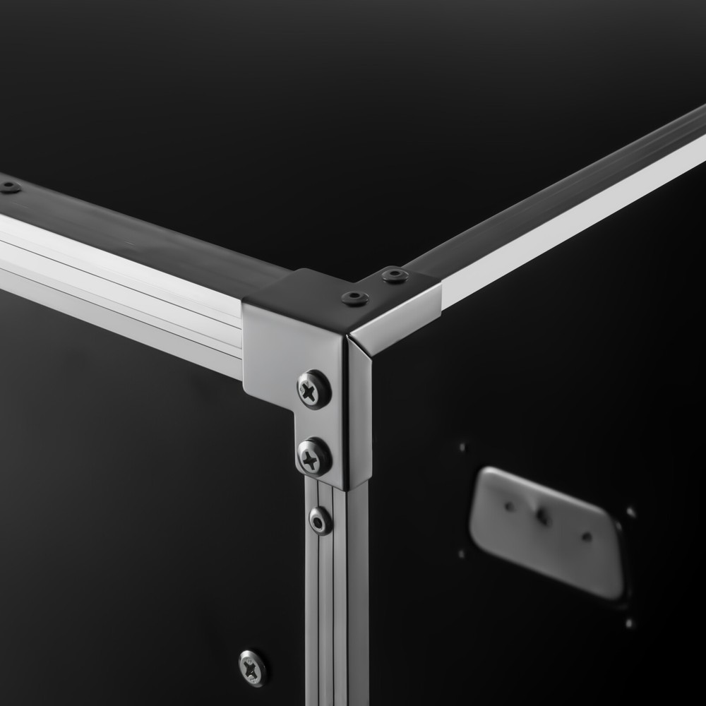 16U Server Rack Open Frame With Casters 4 Post Quick Assembly 19inch Data Rack