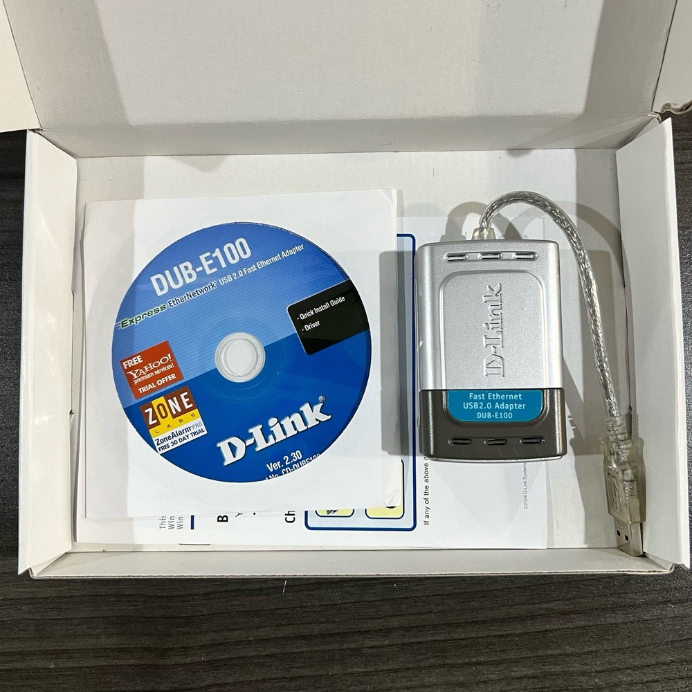 D-LINK DUB-E100 USB 2.0 FAST ETHERNET ADAPTER NEW