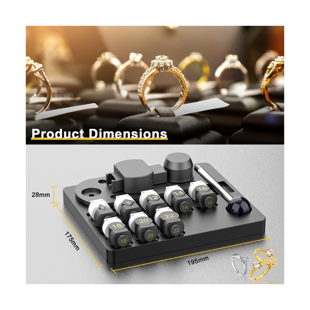 GAXPAK Ring Bender Tool Ring Bending, Spoon Ring Maker Machine Jewelry Making...