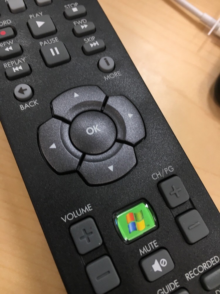 hp media center remote