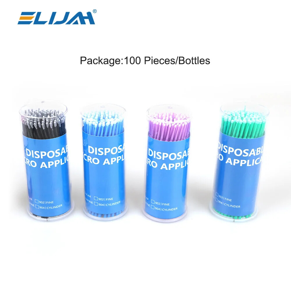 Disposable Swab Micro Brush Applicator Eyelashes Mascara Dentistry Tools-100pcs