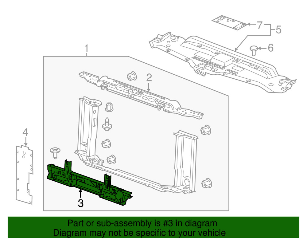Genuine GM Lower Bracket 85632901