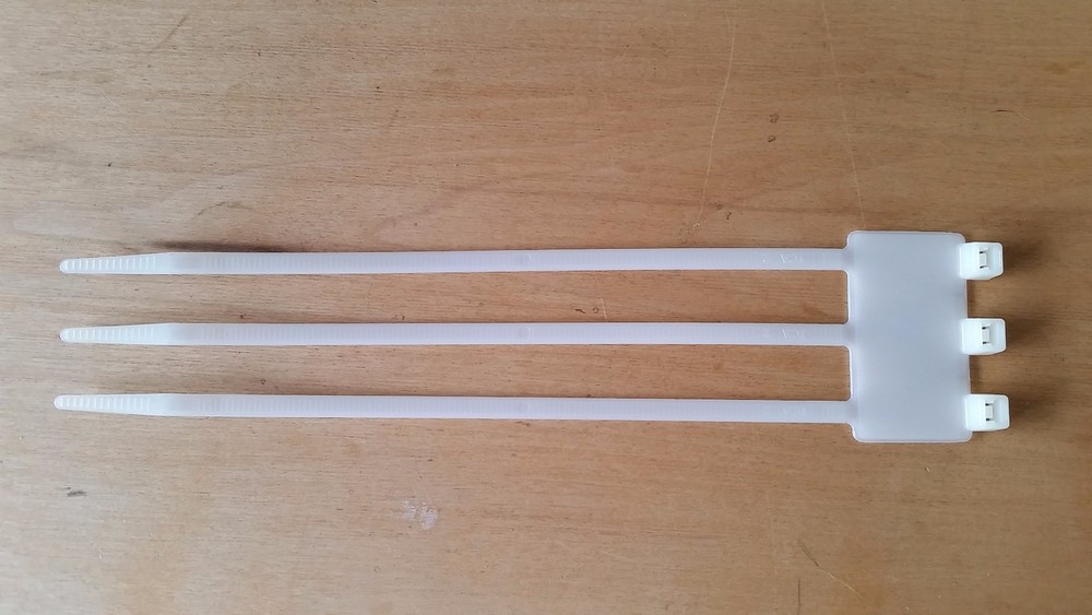 8" x3 Identification Labeling Cable Zip Ties, Tyton Hellermann IT50RT9K2 -pkg 50