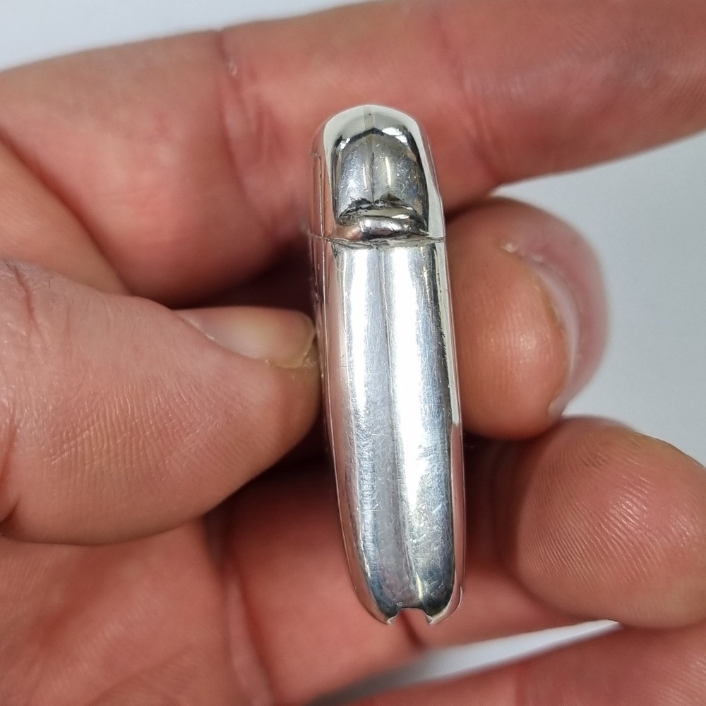 Antique Solid Silver Vesta Case 3.8cm High Birmingham 1911 Robert Pringle