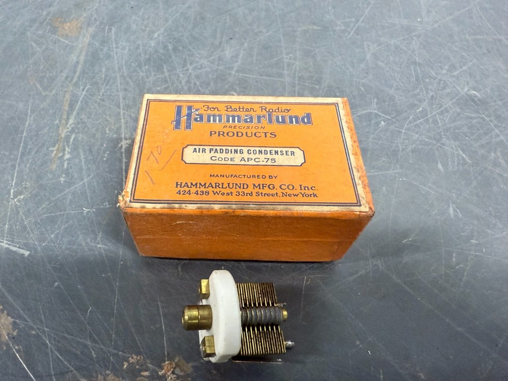 Hammarlund Air Padding Condenser Tuner APC-75