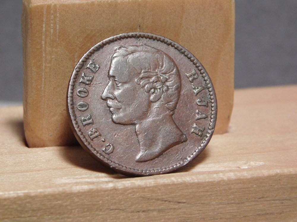 Sarawak half penny 1870