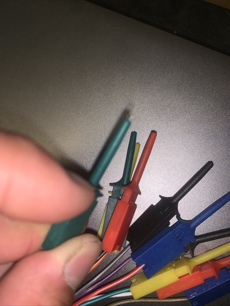 Test Hook Clips Hook Clamp Kit 5 Colors Cables Logic Analyzer Probe Test