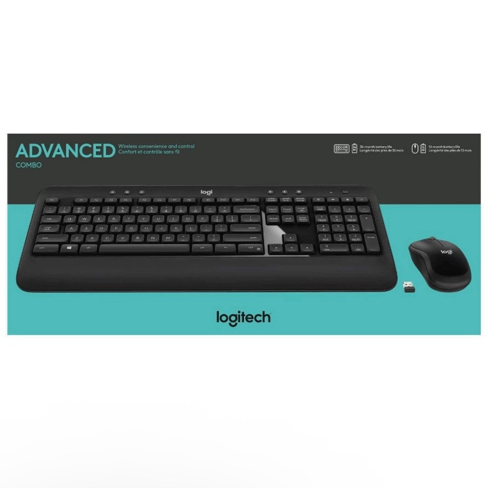 NEW Logitech MK545 Advanced Wireless Keyboard & Mouse Combo Full Size - Black