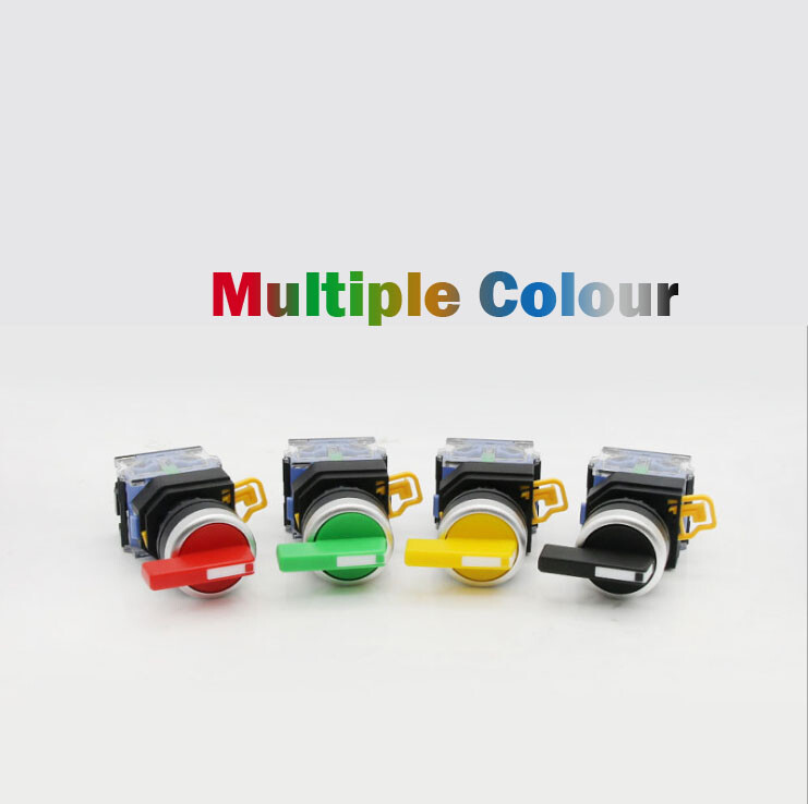 22mm long handle LA38-11XB/21 2/3position Maintained/Momentary selector switch