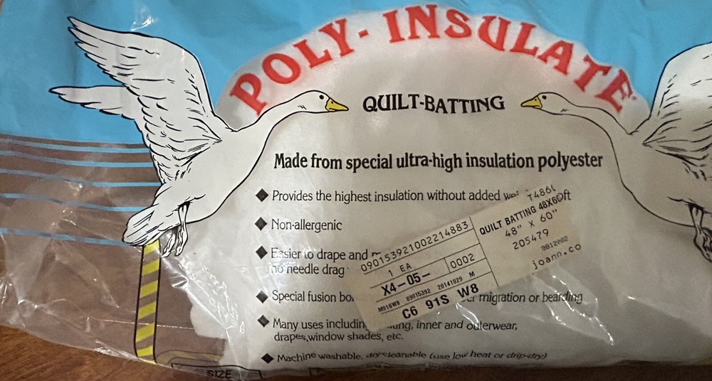 Poly Insulate Quilt Batting 48 X 60