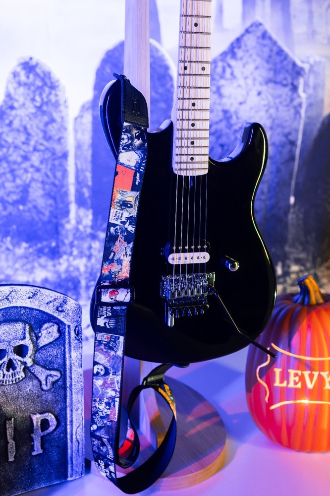 Levy's Leathers 2" Wide Polyester Adjustable Guitar Strap - Halloween Series