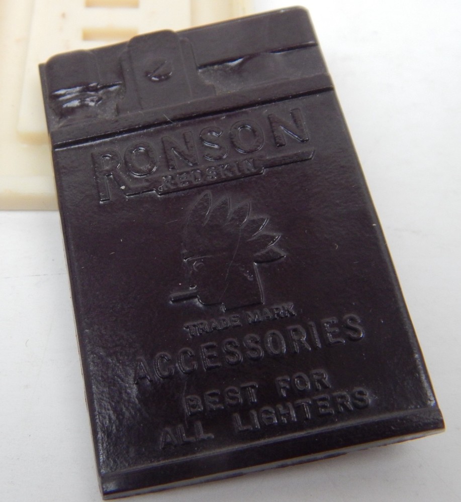 Ronson Lighters Redskin Accessory Case Plastic Empty Vintage