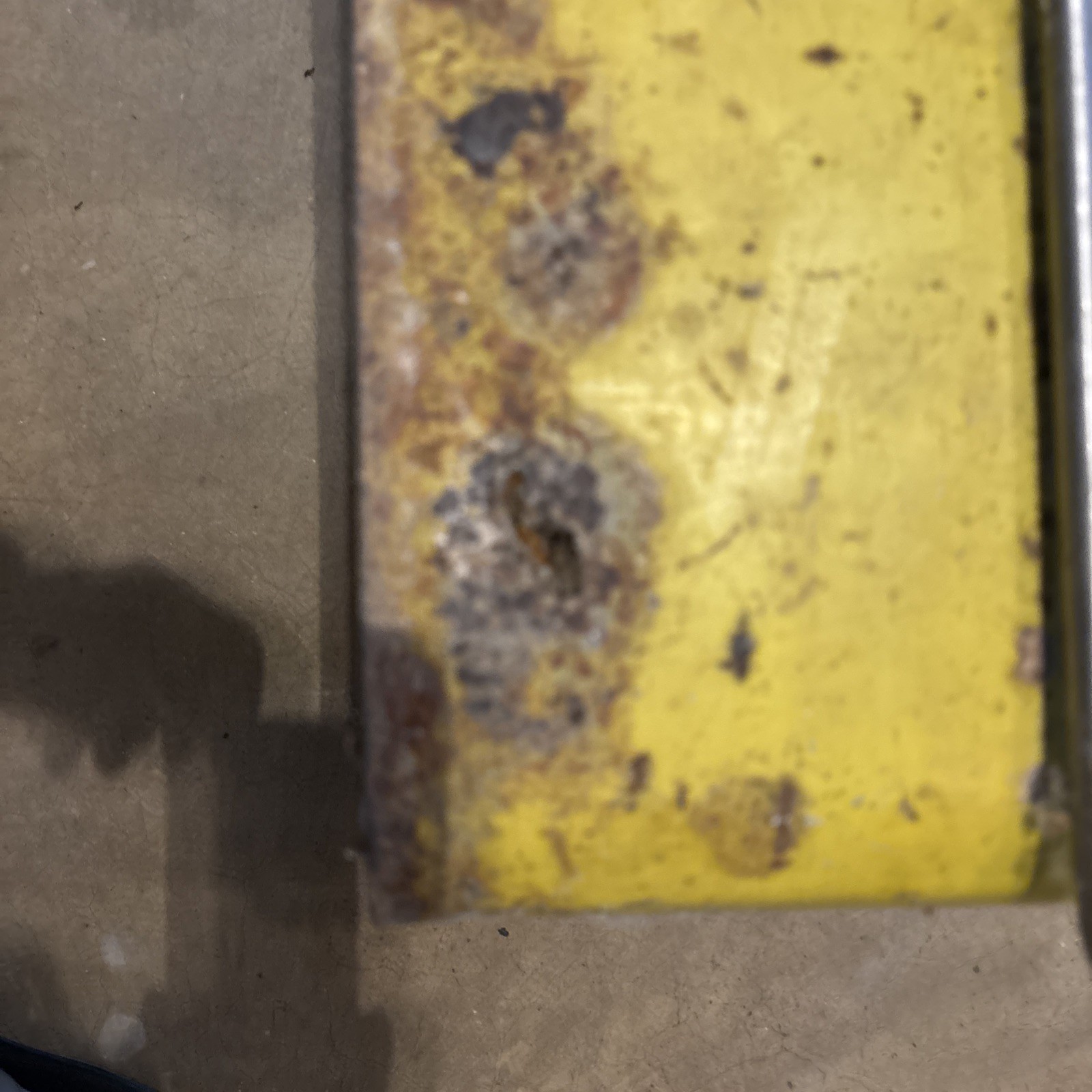 Vintage Royal Crown RC Cola Soda Metal Cooler. Yellow w/red Lettering.