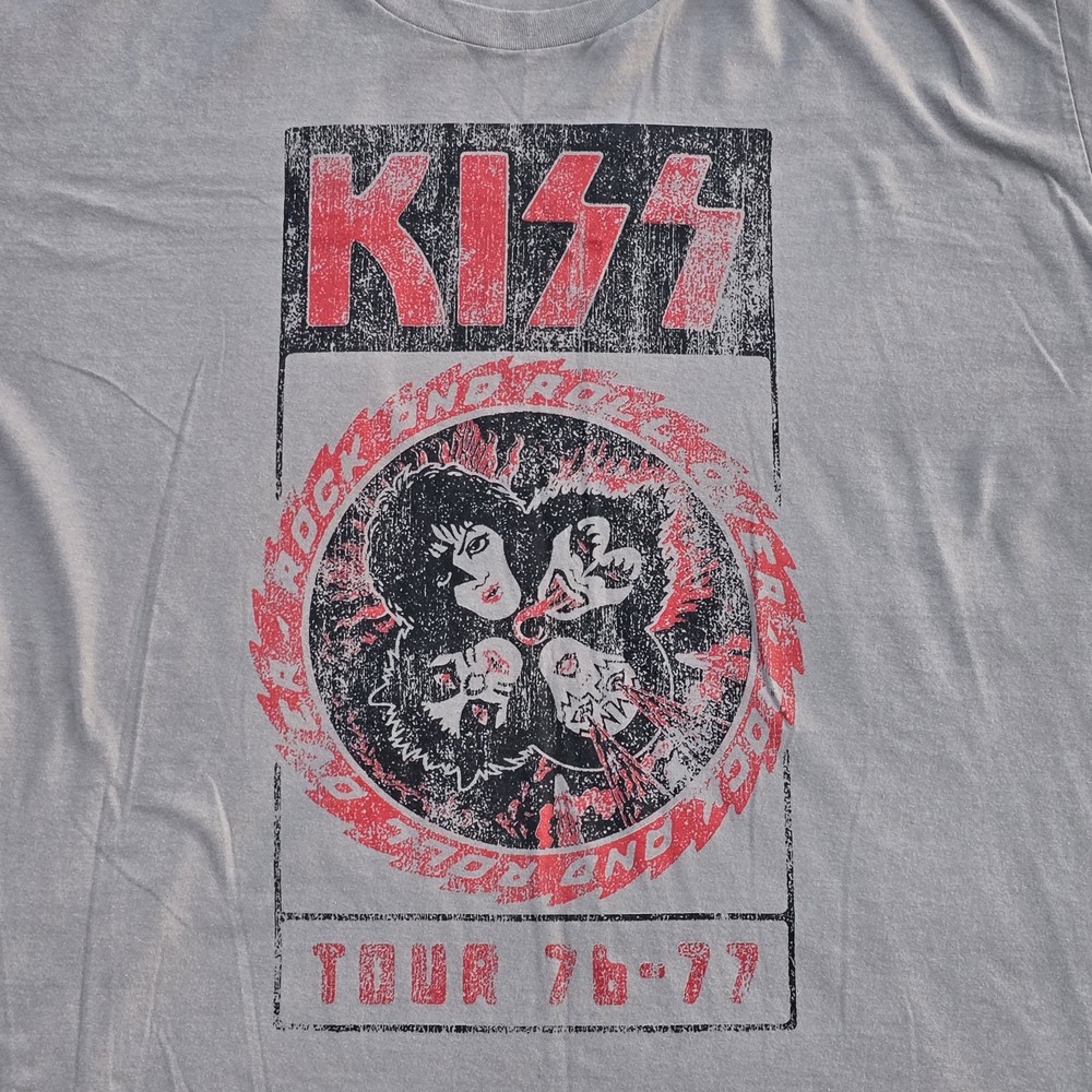KISS Rock And Roll Over Tour 76-77 Graphic T-Shirt Port Authority Size 3XL