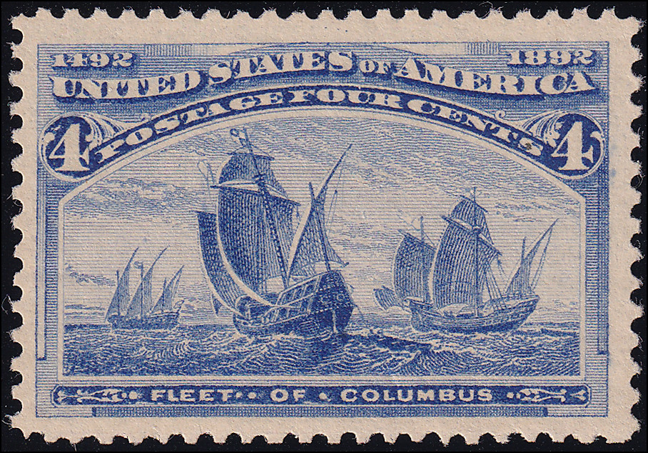 US Scott #233 • VF Centering • Mint OG • Never Hinged • Slight Gum Bend