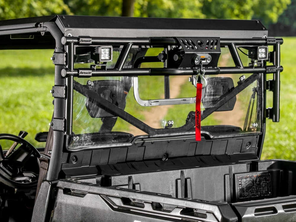 SuperATV Game Loader Rack for Can-Am Defender with 2 Cube Lights