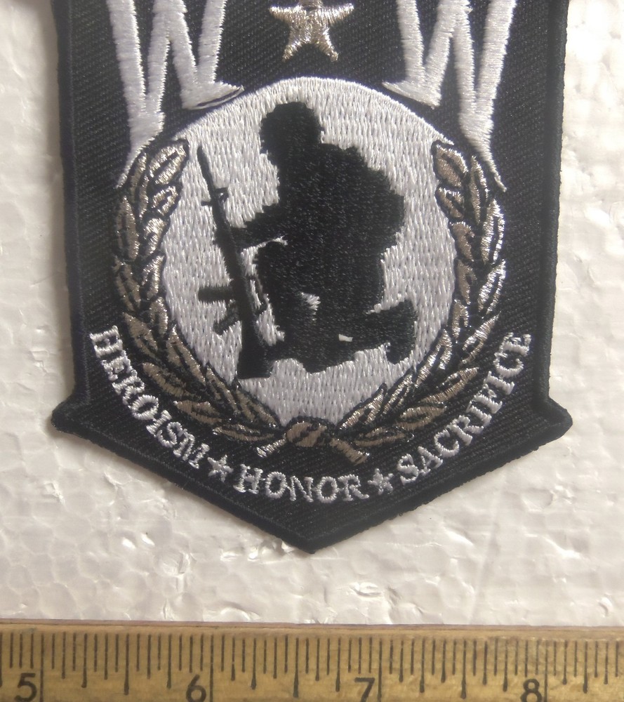 Wounded Warrior – Heroism * Honor * Sacrifice Embroidered Patch