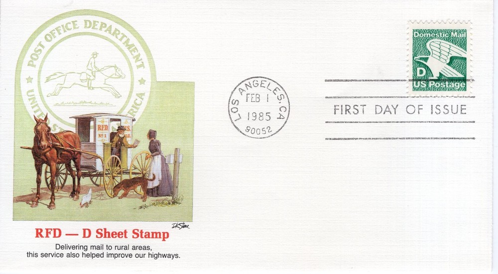 RFD - D SHEET STAMP  - 1985 - FW1088