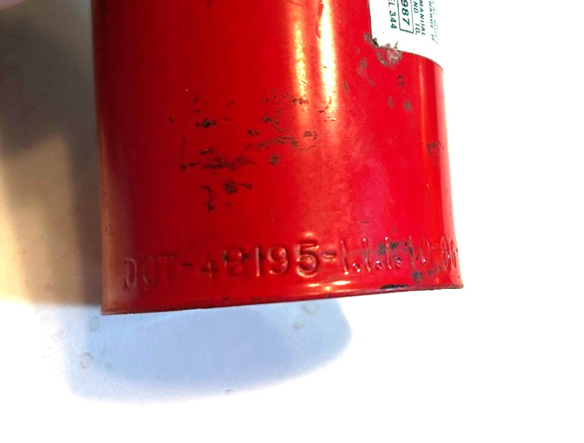 EMPTY 1987 AMEREX MODEL 344 FIRE EXTINGUISHER 1.25 LB RECHARGEABLE