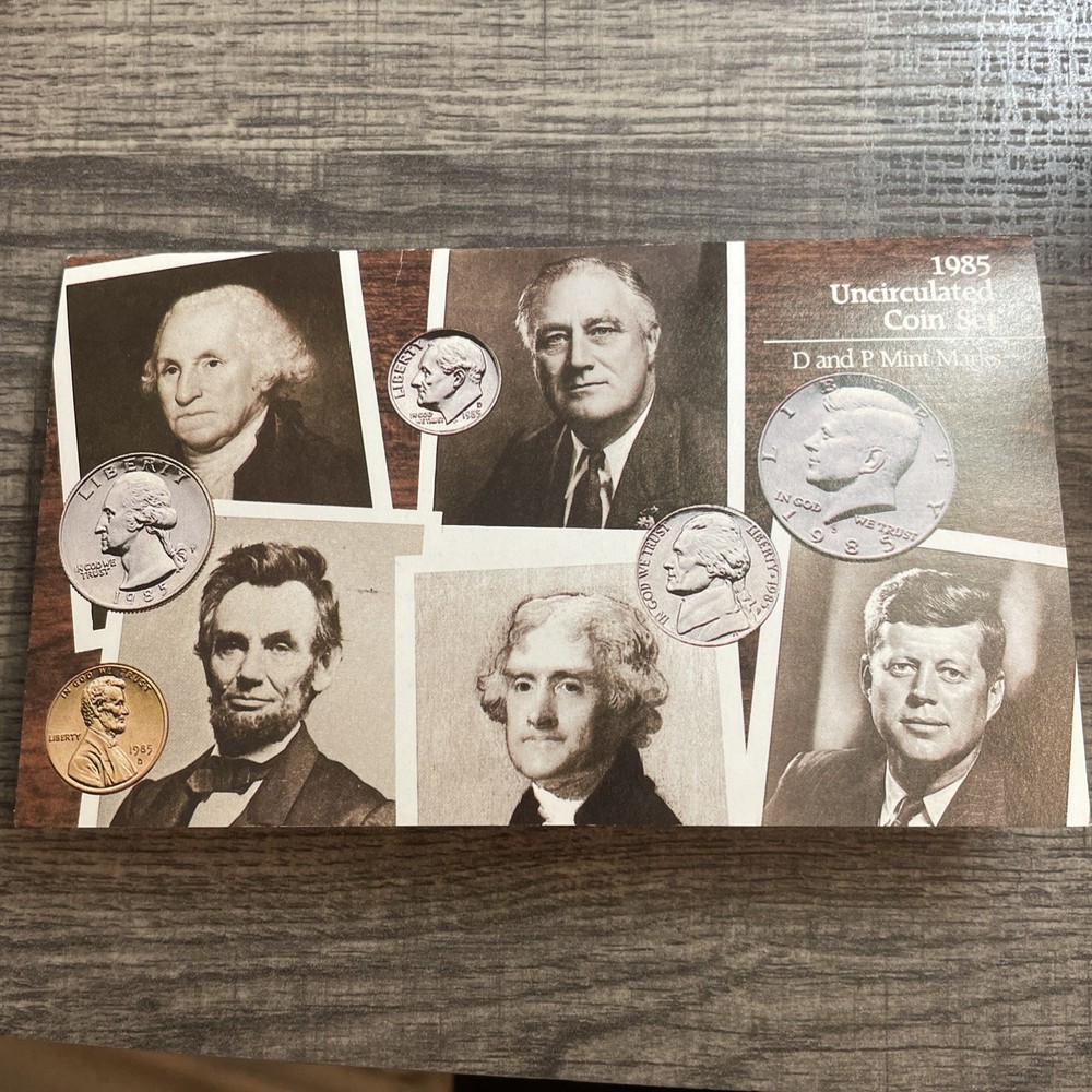 1985 US Mint Set Envelope With Info Card And Insert **No Coins** Only Envelope