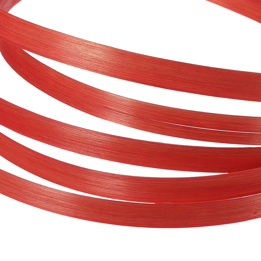 Bamboo Weaving Strips 7/16" x 10Ft 7 Pack Thin Flat Red