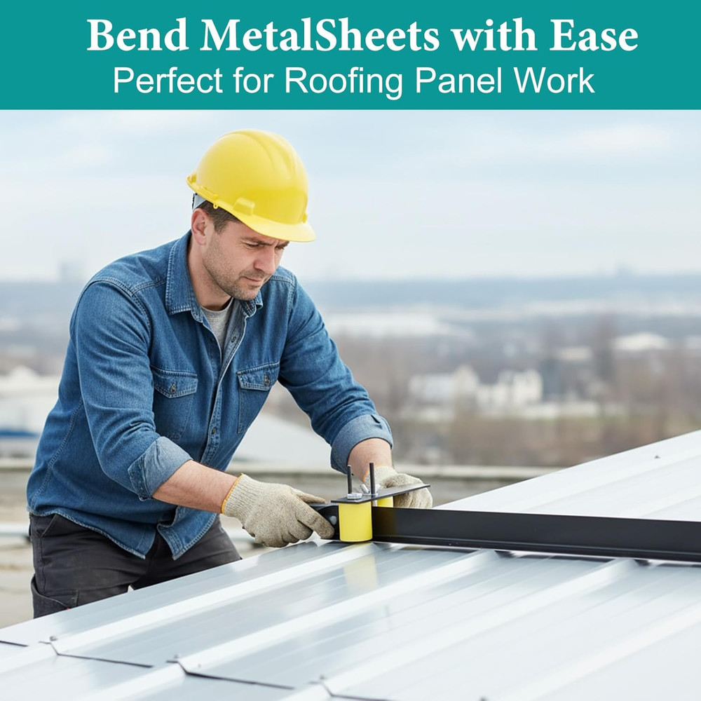 Adjustable Metal Bender Tool for Roofing - 0-90° Sheet Metal Roller