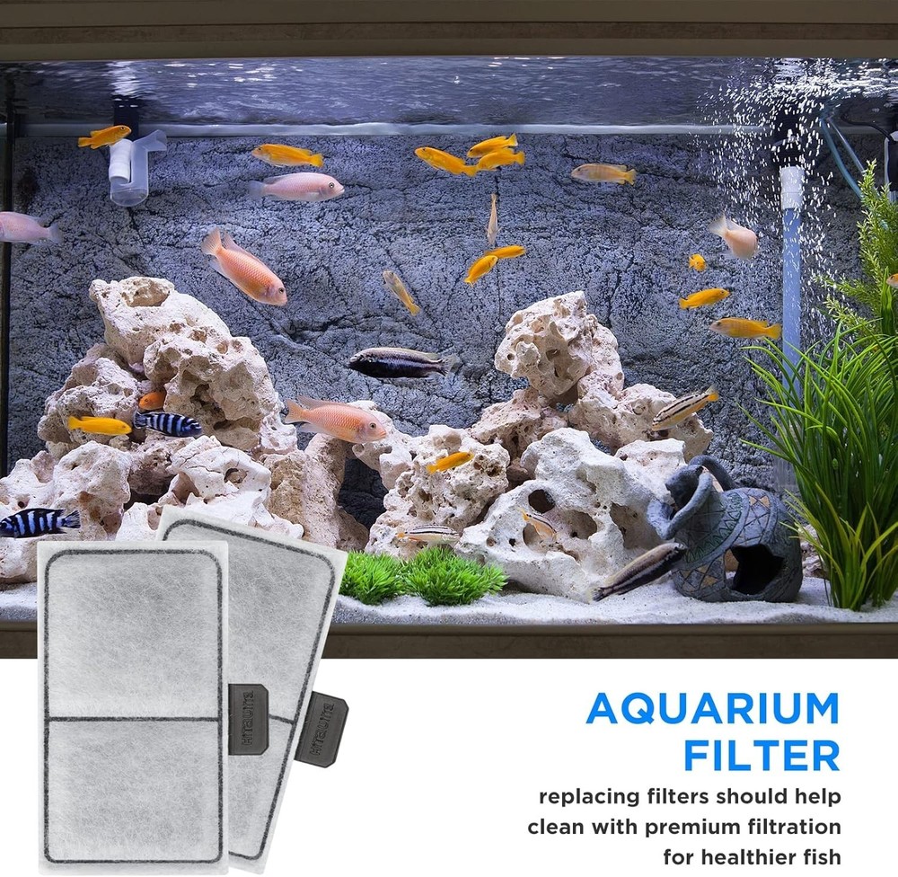 6 Aquarium Filter Cartridges – 3-Layer Filtration for EF-S Elements & BETTAFLO