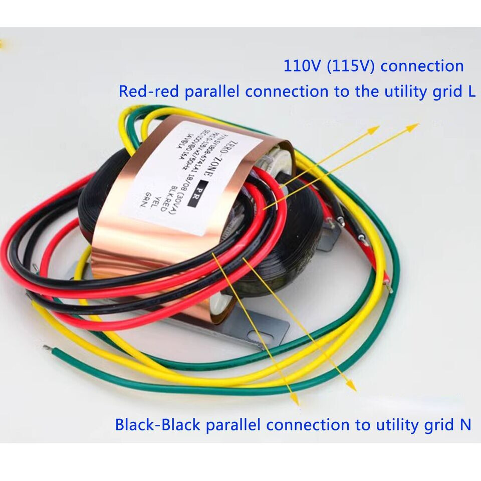 1pc Shure amplifier customized R-type transformer 100V + 14V (30VA)