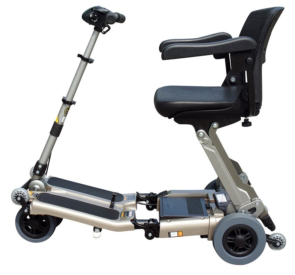 Luggie ELITE Folding Mobility Scooter, Champane
