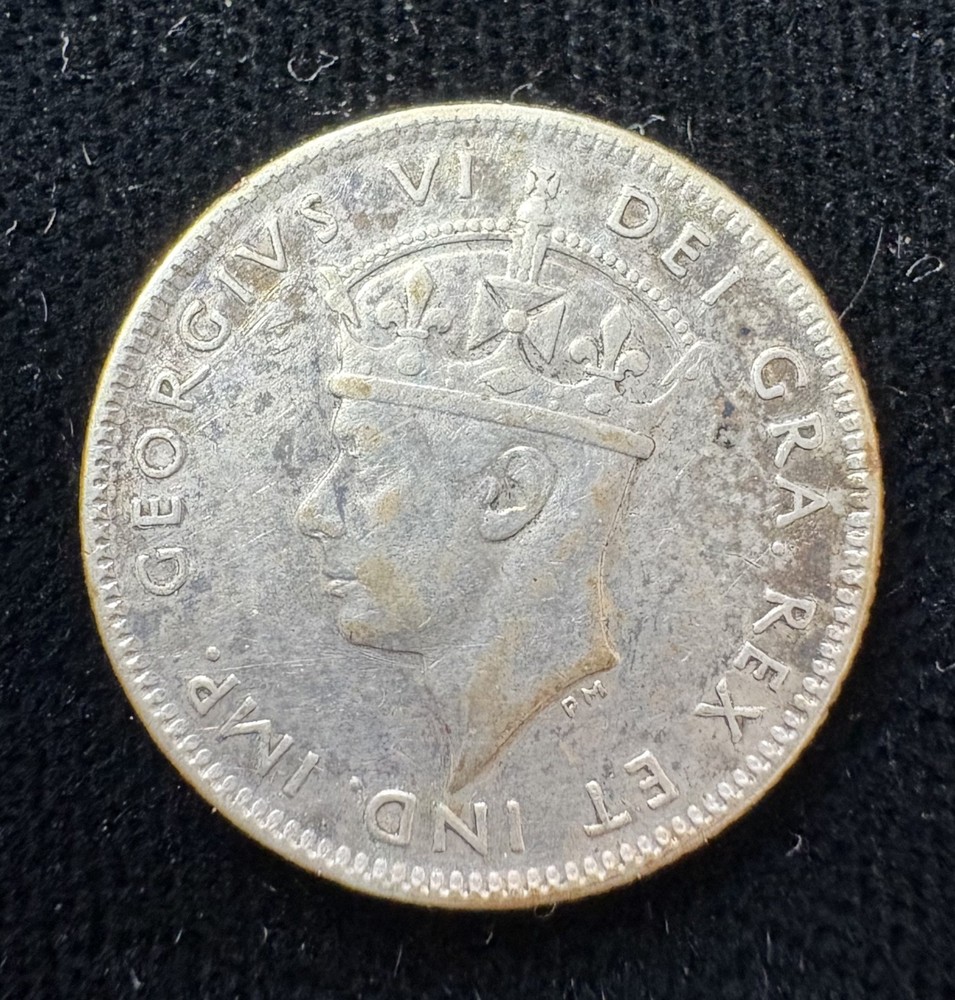1945-C Newfoundland 10 Cents Silver