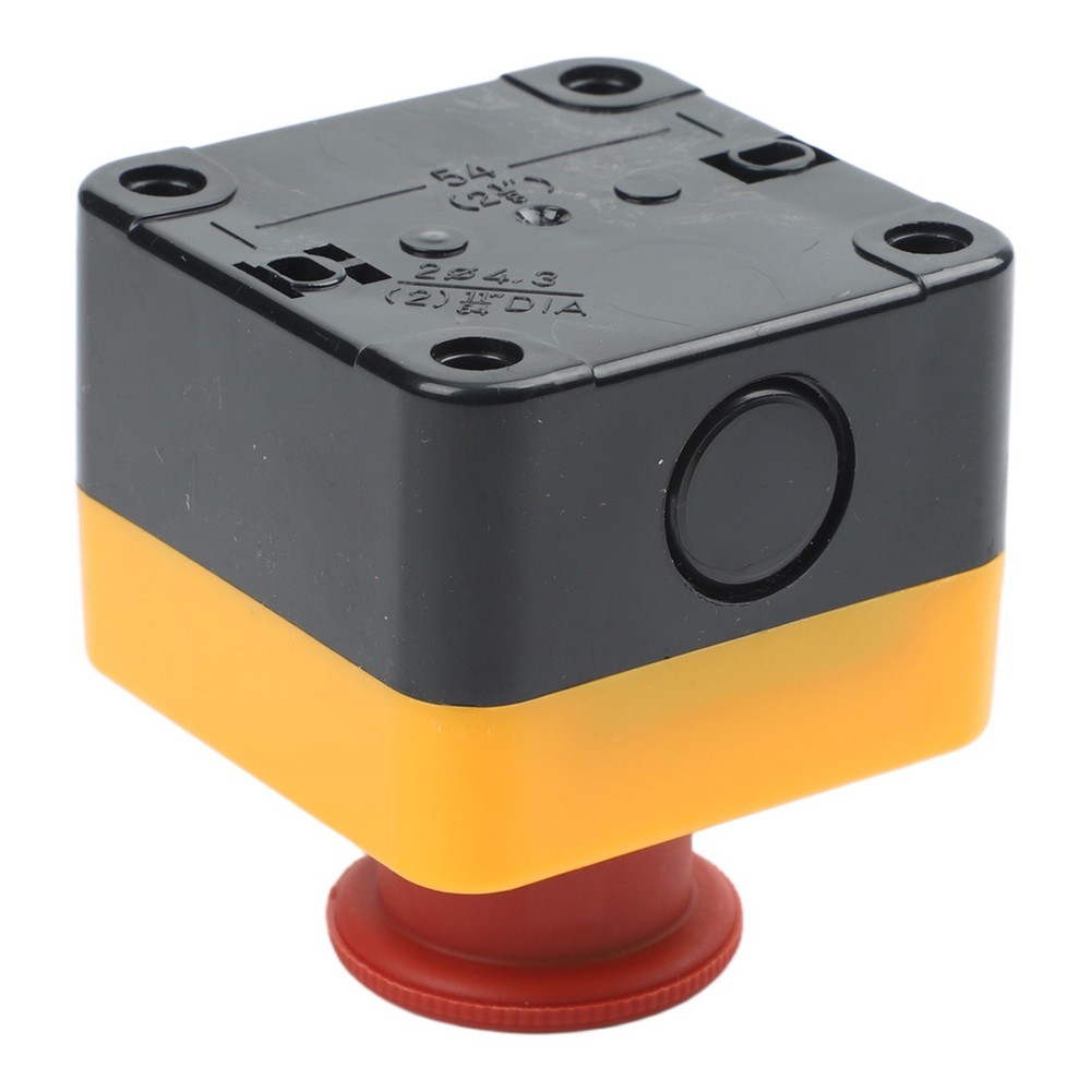 Waterproof 10A Latching E Stop Push Button Switch with 22mm Mount Hole