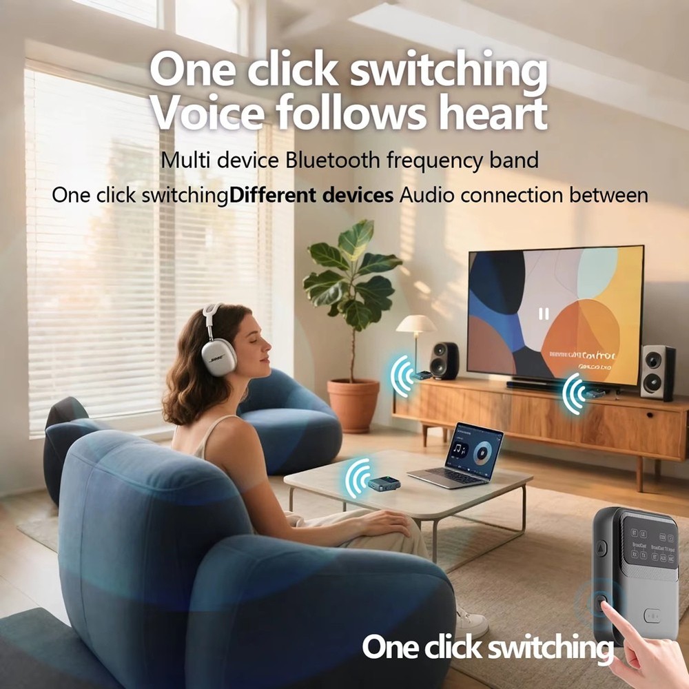 Bluetooth 5.4 Audio Receiver Transmitter -LL//AD LC3 Auracast LE Audio1284