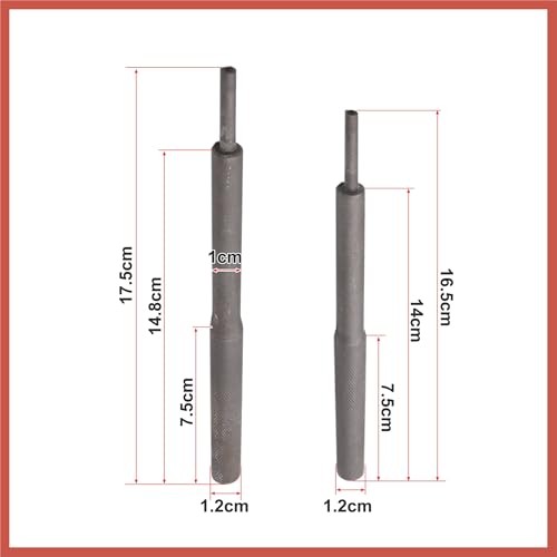 2pcs Dark Gray Universal Valve Guide Remover Grinding Stick Lapping Tool for