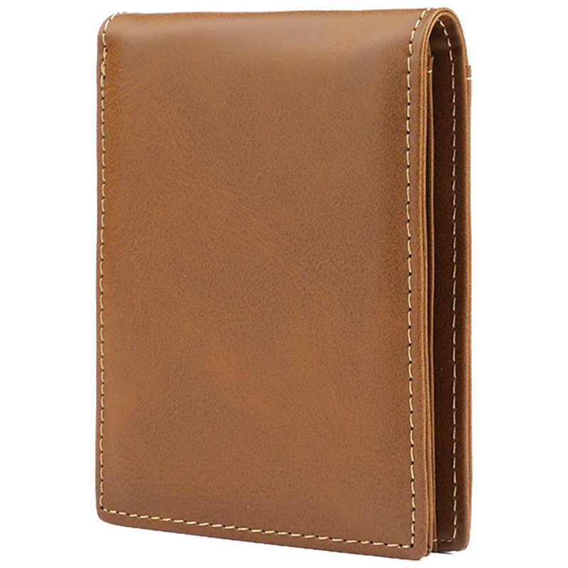 Custom RFID Blocking PU Leather Wallet - Personalized Engraved Bifold Wallets