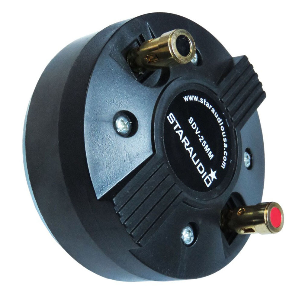 25MM Audio Speaker Driver Horn Tweeter Titanium Pro Compression Screw-on Driver