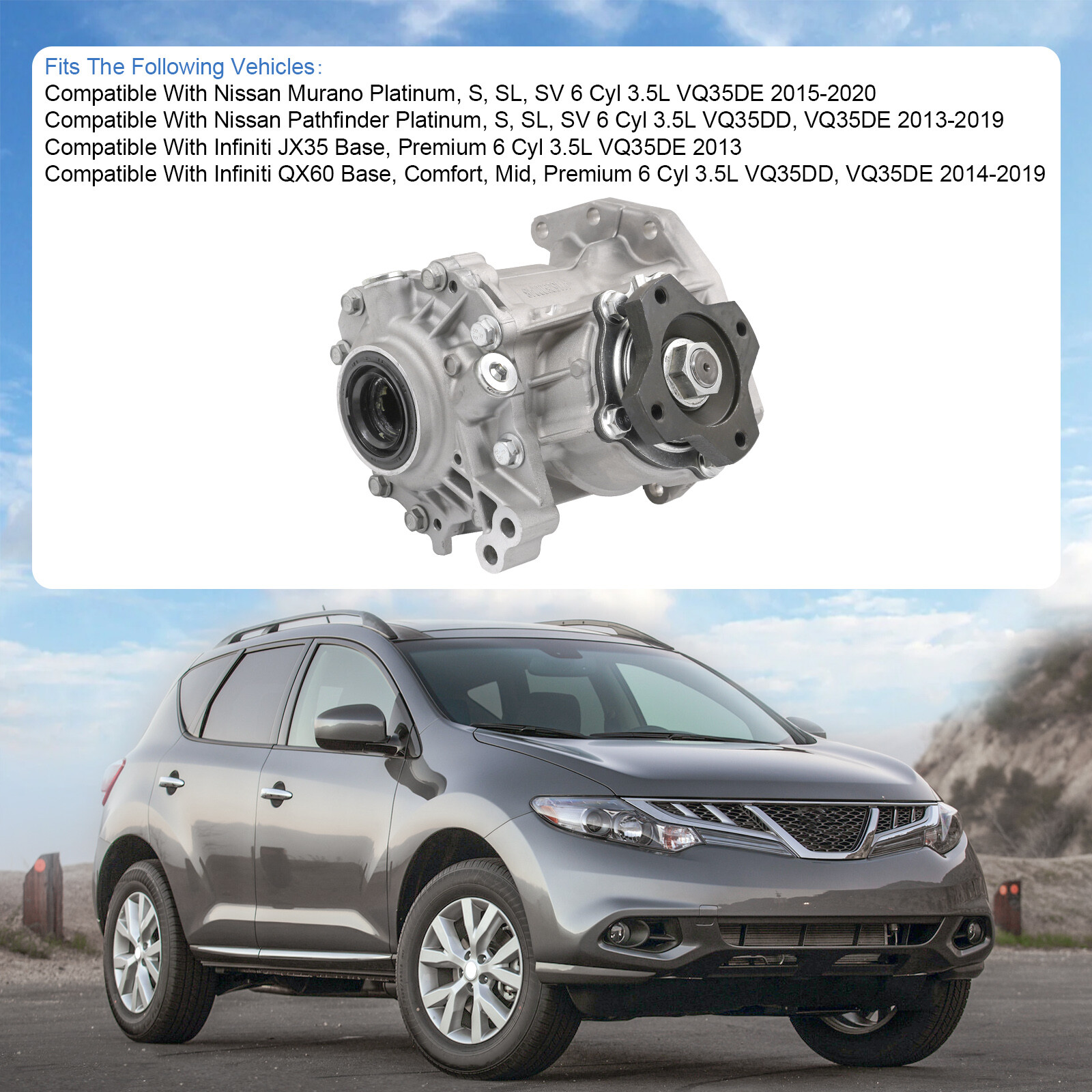 Transfer Case Assembly For Nissan Pathfinder 2013-2019 Murano 2015-2019 VQ35DE